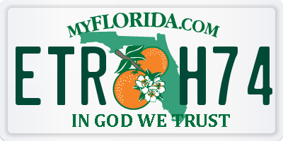 FL license plate ETRH74
