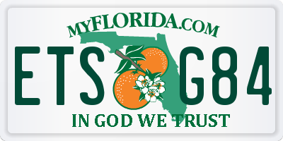 FL license plate ETSG84