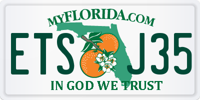 FL license plate ETSJ35