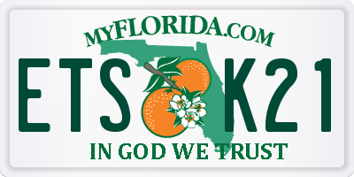 FL license plate ETSK21