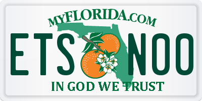 FL license plate ETSN00