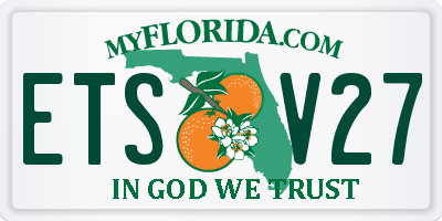 FL license plate ETSV27