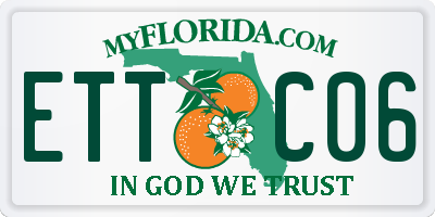 FL license plate ETTC06