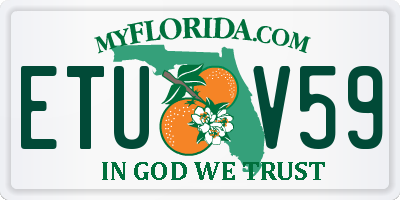 FL license plate ETUV59