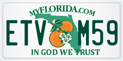 FL license plate ETVM59