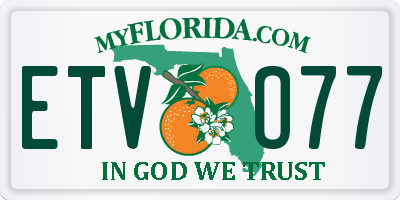 FL license plate ETVO77