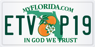 FL license plate ETVP19