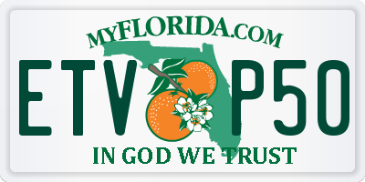 FL license plate ETVP50