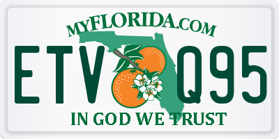 FL license plate ETVQ95