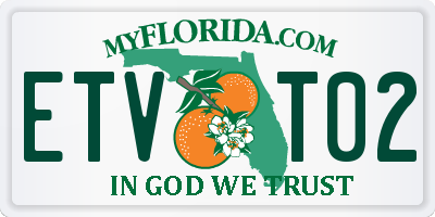 FL license plate ETVT02