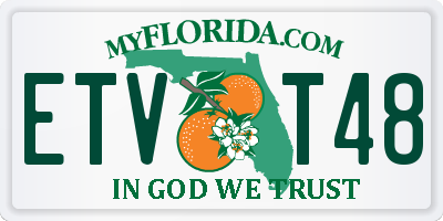 FL license plate ETVT48