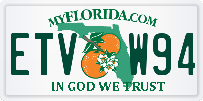 FL license plate ETVW94
