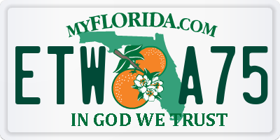 FL license plate ETWA75