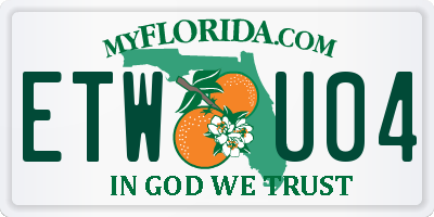 FL license plate ETWU04