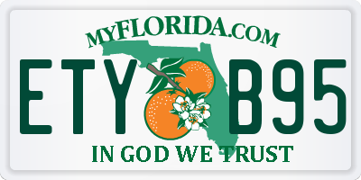FL license plate ETYB95