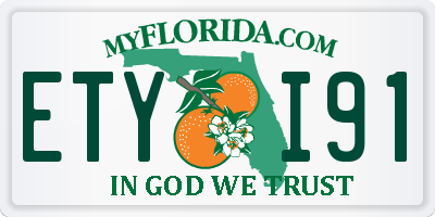 FL license plate ETYI91