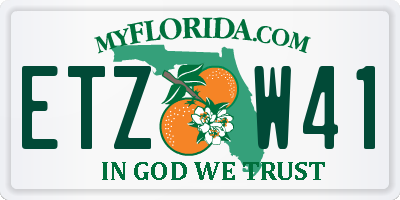 FL license plate ETZW41