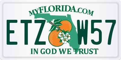 FL license plate ETZW57