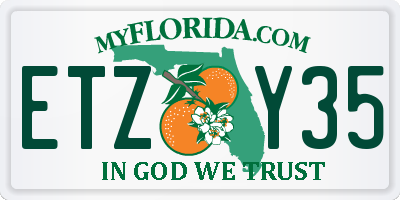 FL license plate ETZY35