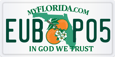 FL license plate EUBP05