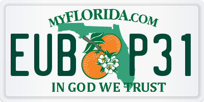 FL license plate EUBP31