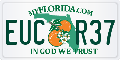 FL license plate EUCR37