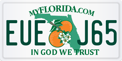 FL license plate EUEJ65