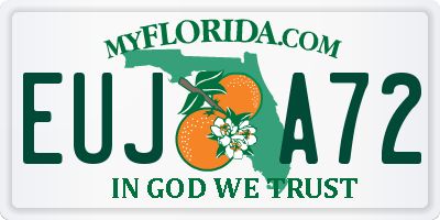 FL license plate EUJA72