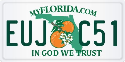 FL license plate EUJC51