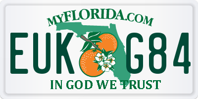FL license plate EUKG84