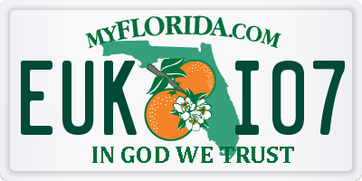 FL license plate EUKI07