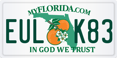 FL license plate EULK83