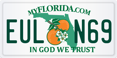 FL license plate EULN69