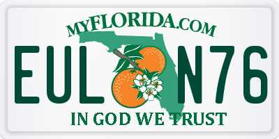 FL license plate EULN76