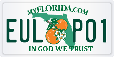 FL license plate EULP01
