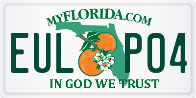 FL license plate EULP04