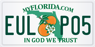 FL license plate EULP05