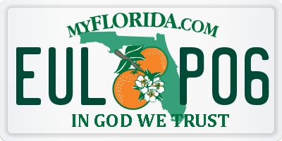 FL license plate EULP06