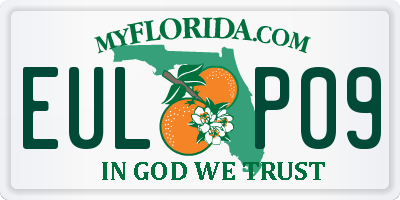 FL license plate EULP09