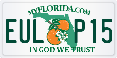FL license plate EULP15