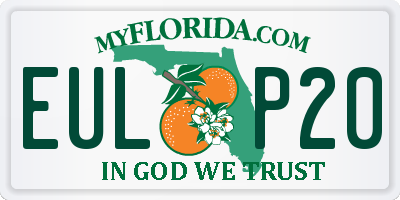FL license plate EULP20