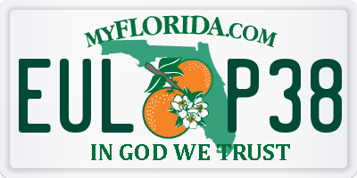 FL license plate EULP38