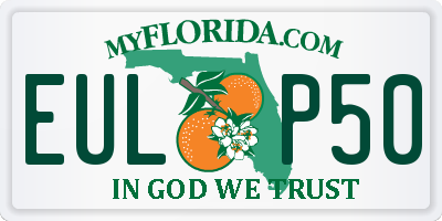 FL license plate EULP50