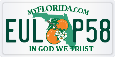 FL license plate EULP58