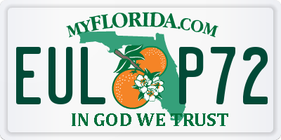 FL license plate EULP72