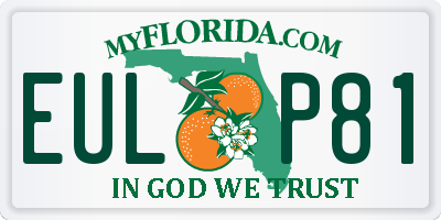 FL license plate EULP81
