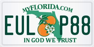 FL license plate EULP88