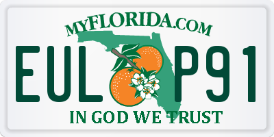 FL license plate EULP91