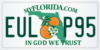 FL license plate EULP95