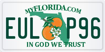 FL license plate EULP96